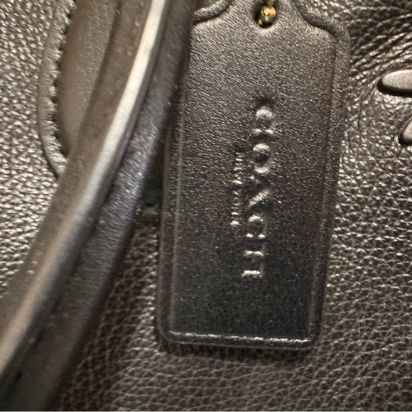 Coach Large Bennett Satchel Signature Canvas With Rivets F31429 - Picture 7 of 12